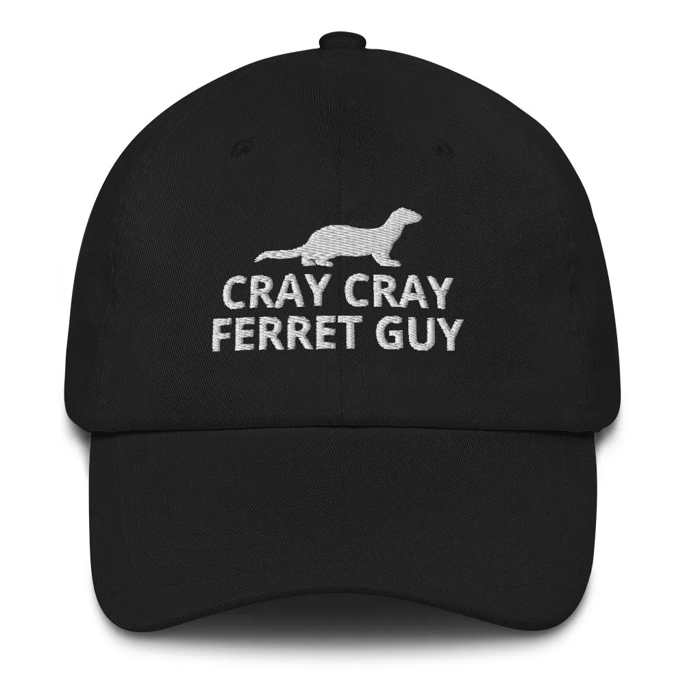 Ferret Hat | Cray Cray Ferret Guy | Perfect gift for the Pet Ferret lover! | Multiple Hat Colors Available