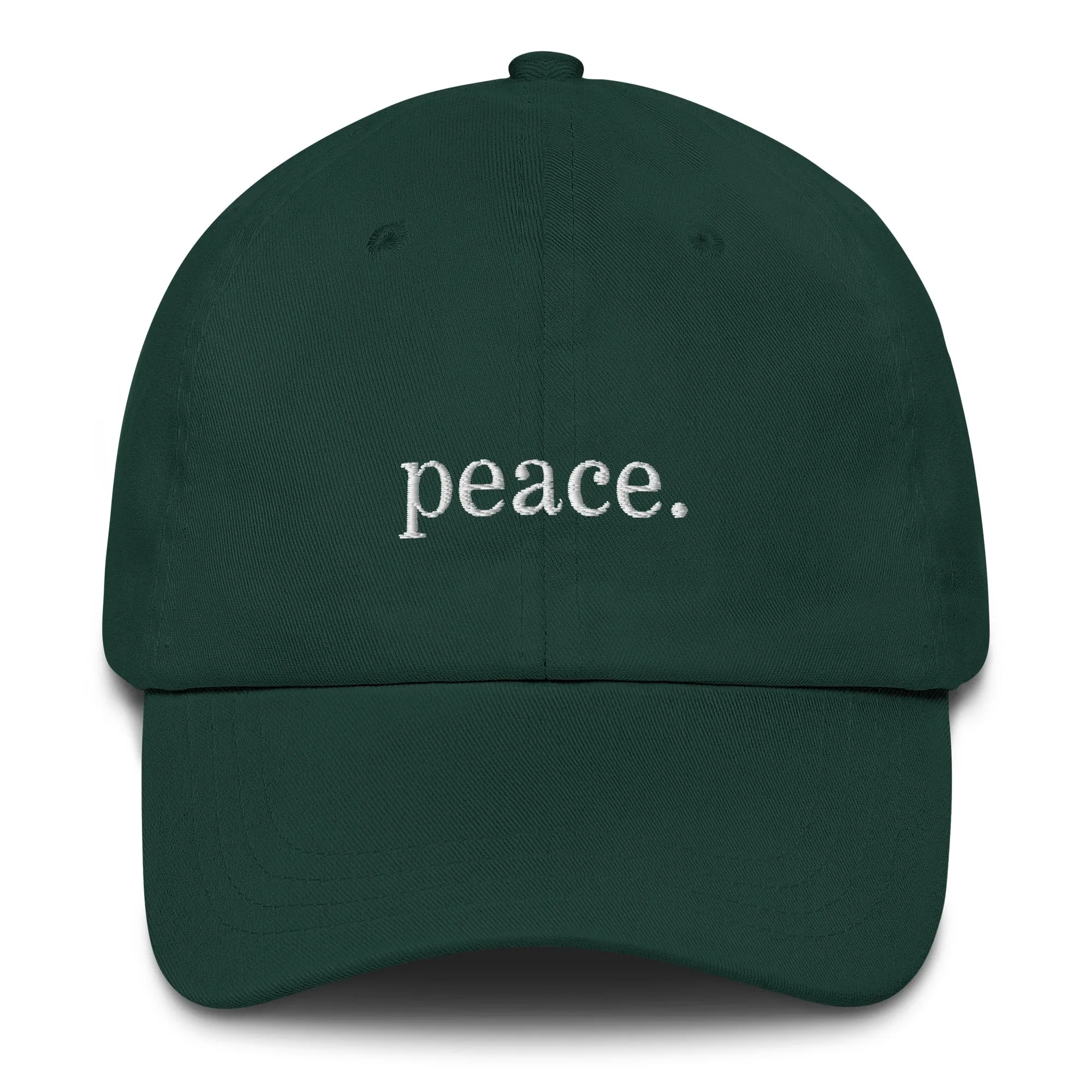 Peace Embroidered Dad hat