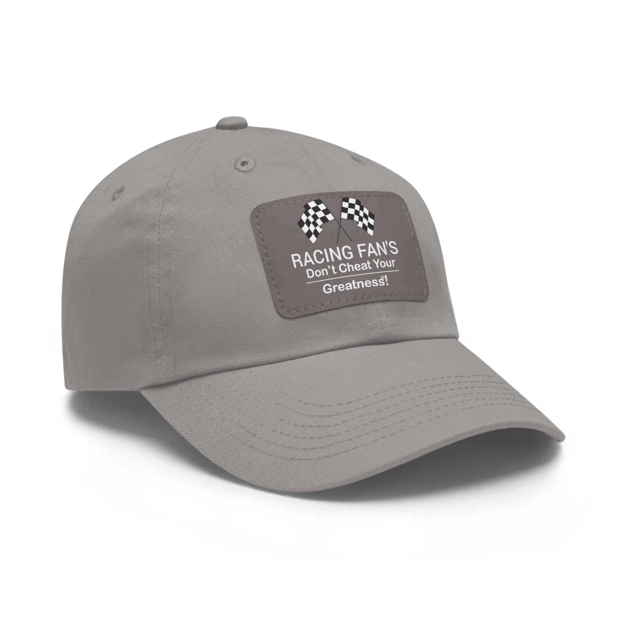 Racing Fan's Dad Hat with Leather Patch