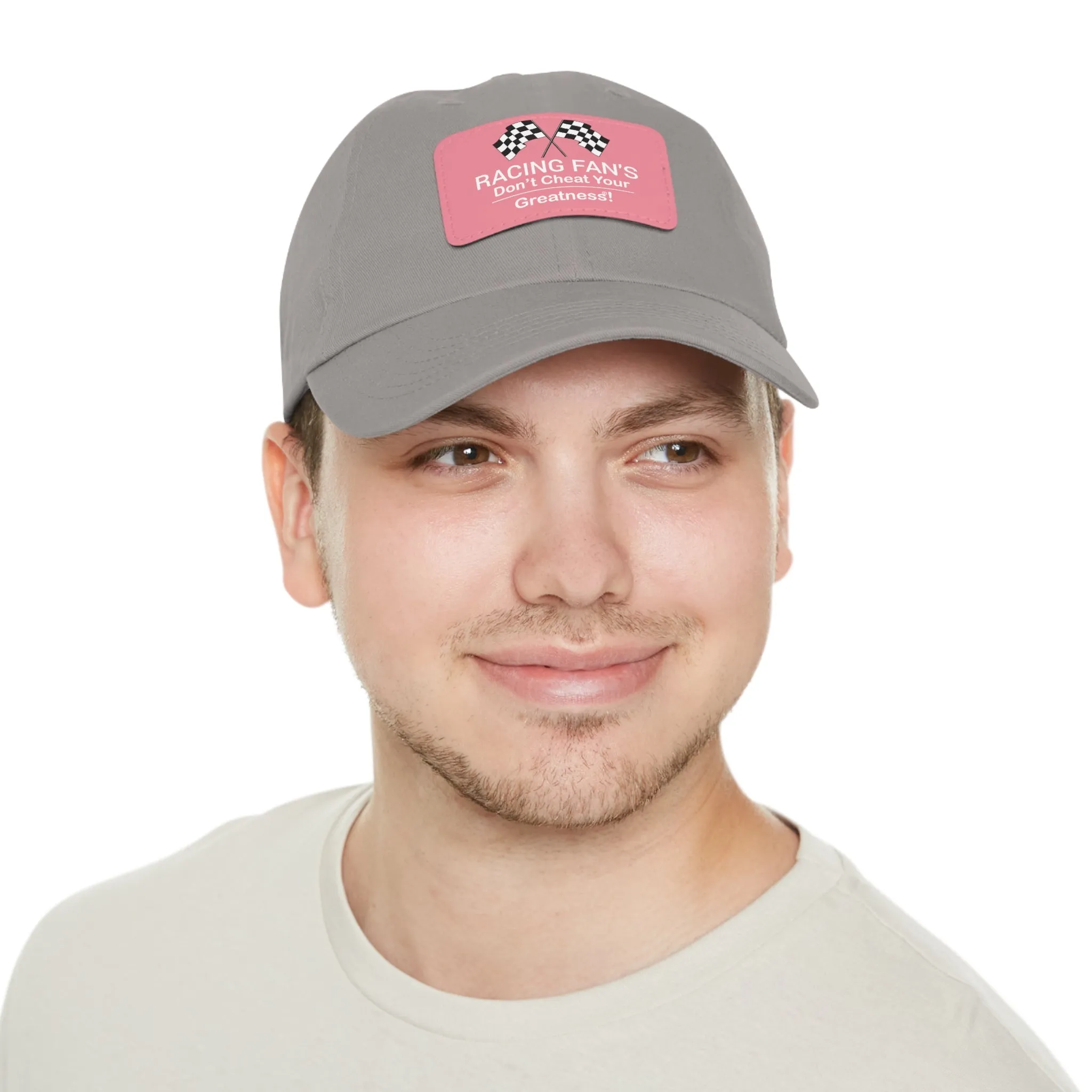 Racing Fan's Dad Hat with Leather Patch