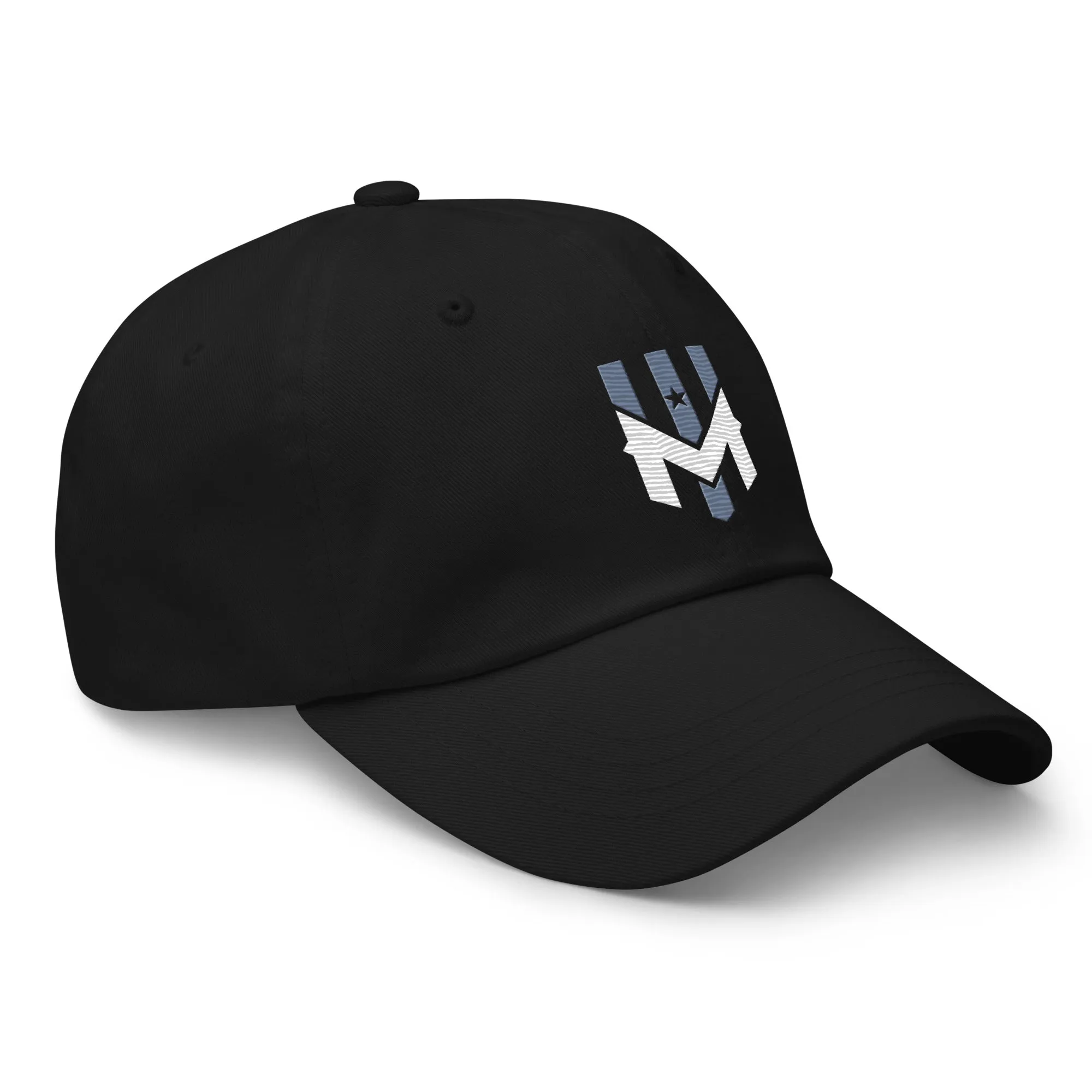 Wind Chill Black Embroidered Dad Hat